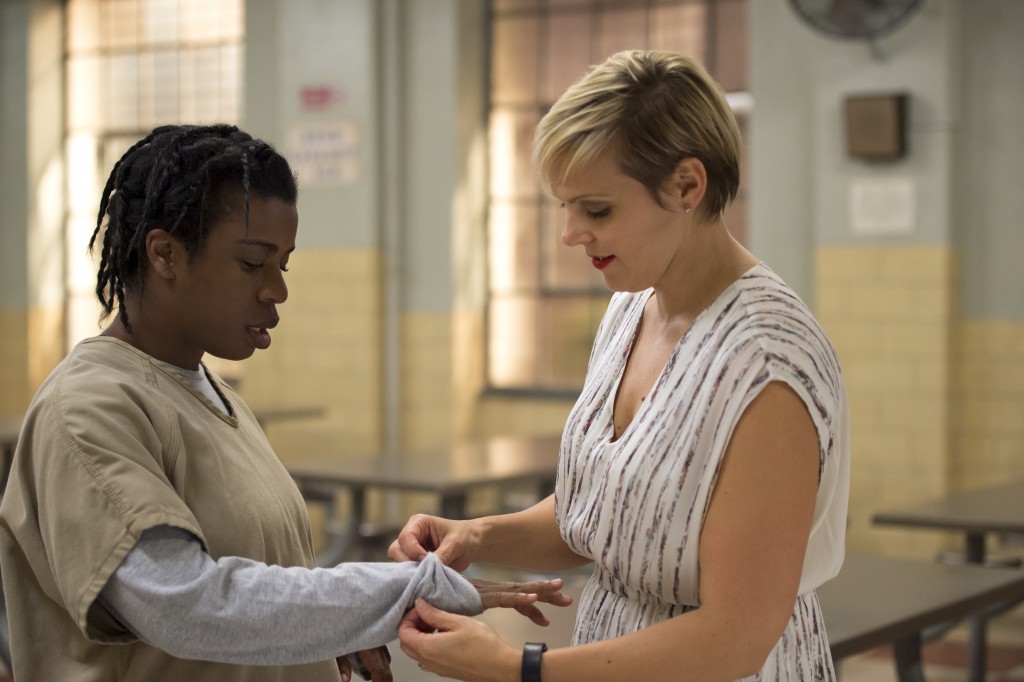 Uzo Aduba et la créatrice des costumes Jennifer Rogien