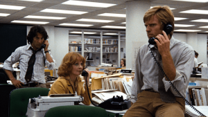 Dustin Hoffman, Penny Fuller et Robert Redford