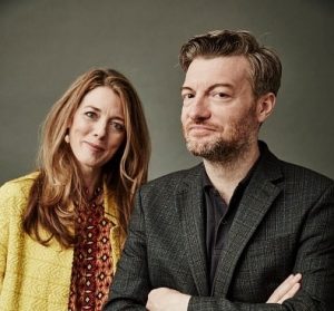 Annabel Jones et Charlie Brooker (© Maarten de Boer / Getty Images)