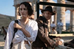 Phoebe Waller-Bridge et Harrison Ford dans Indiana Jones