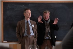 Cillian Murphy et Christopher Nolan sur le tournage d'Oppenheimer