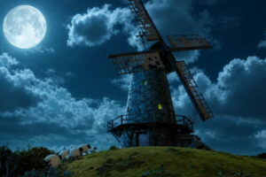 Le moulin abrite le labo de Shaun